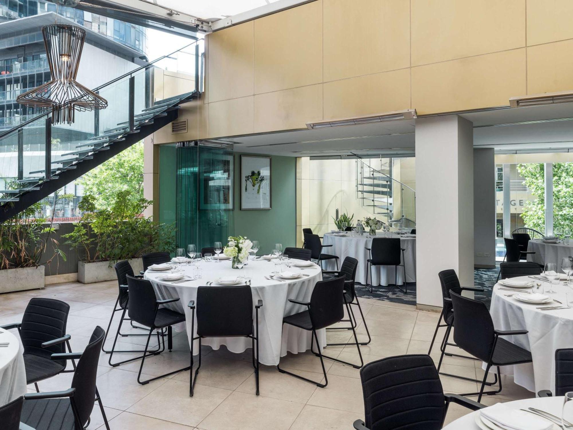 The Olsen Melbourne Art Series Exteriör bild The interior of the restaurant